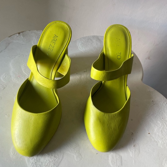 Women's Lime Green Mules - Picture 8 of 16